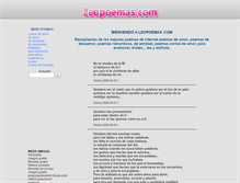 Tablet Screenshot of leopoemas.com